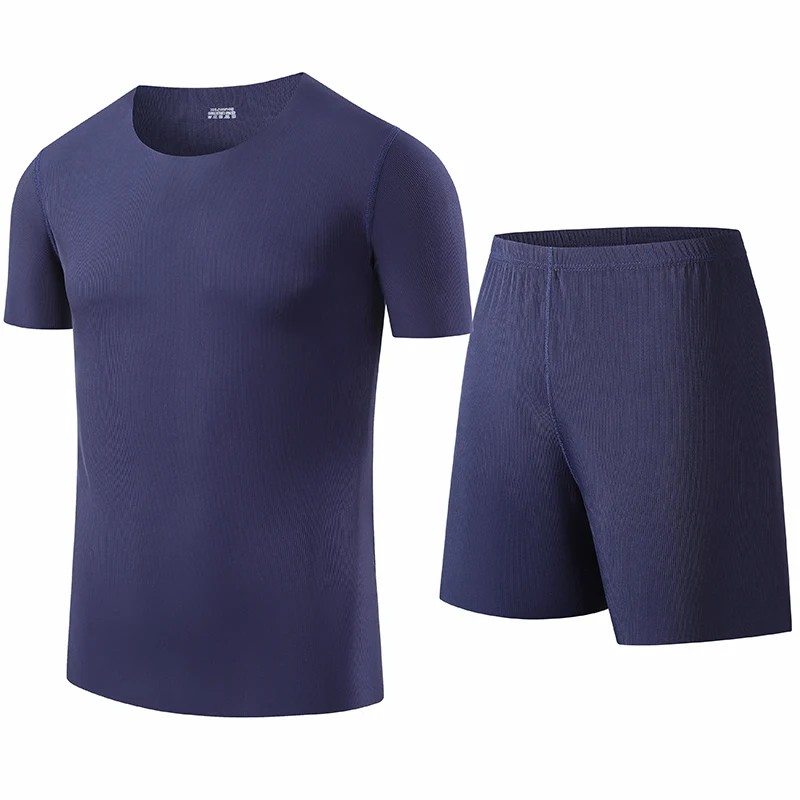 

Men's Casual T-shirts Sets Quick Dry Gym Clothing Fitness Tennis Suit Training Running Sportswear Sets Shorts Jogging Tracksuit