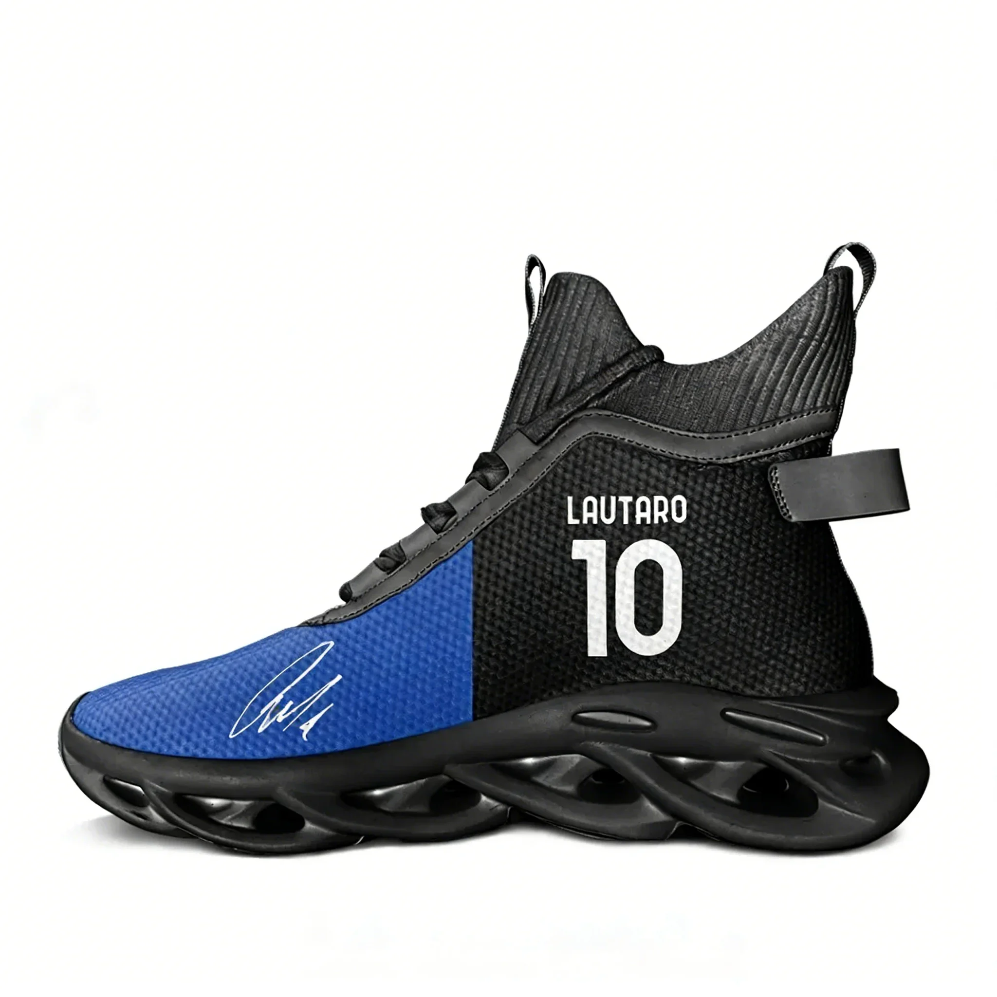 

Кроссовки Lautaro No.10 High Top для мужчин и женщин, повседневные кеды, дизайн в стиле аргентинской футбольной звезды, с эластичной подошвой, черные.