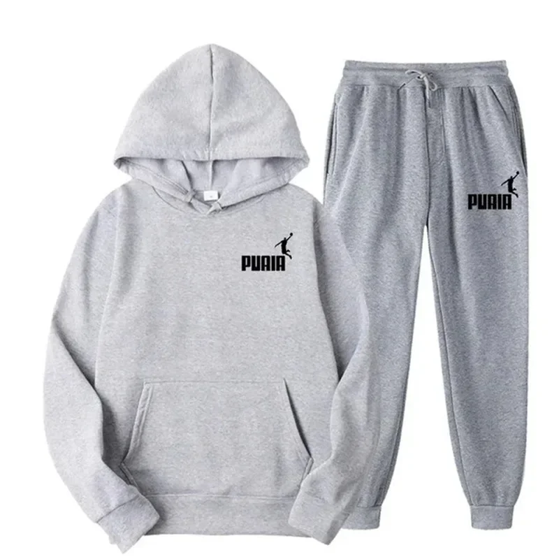 2026 New Men's Fashion Casual Zipper Tracksuits Outdoor Fitness Jogging Hooded Sets Sports Luxury Hoodie + Pants Suit Clothing - view 3