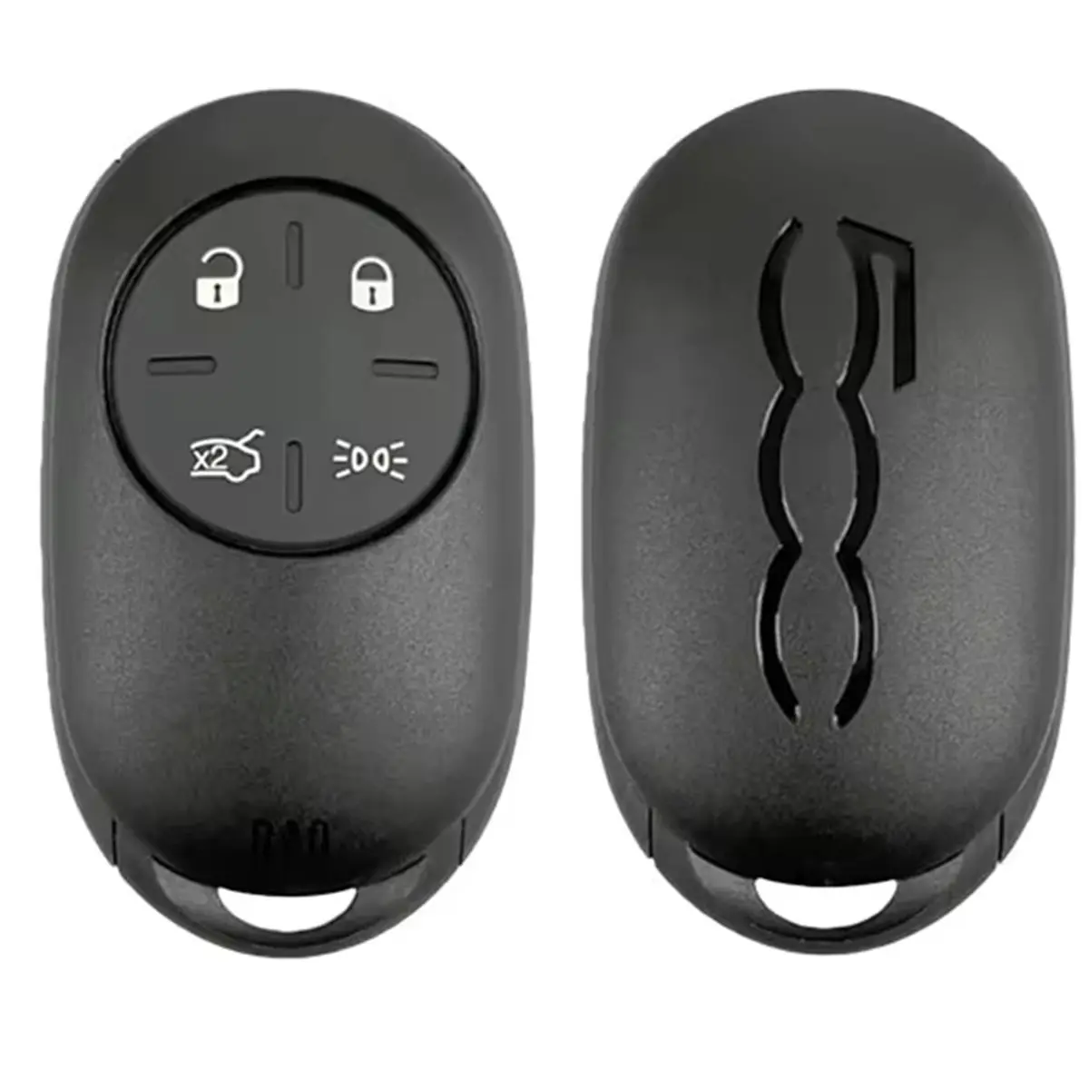Fashion New 4 Buttons Case Smart Remote Car Key Fob Shell Cover Replacement for 500e 500X 2023 2024 2025