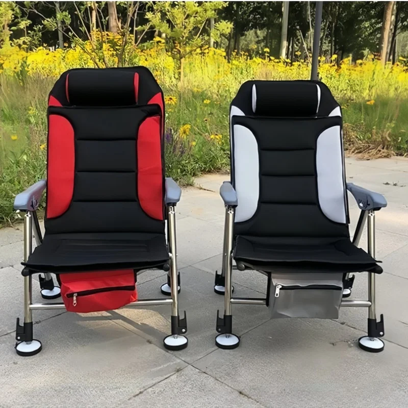 Outdoor Collapsible Fishing Chair Beach Chair Retractable Fishing Chair Portable Camping Chair Fishing Equipmentc