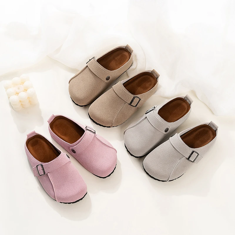 

Children's Casual Shoes New Summer Model, Anti-slip and Comfortable Buckle Style Girls' Shoes size26-36 Sandals slippers