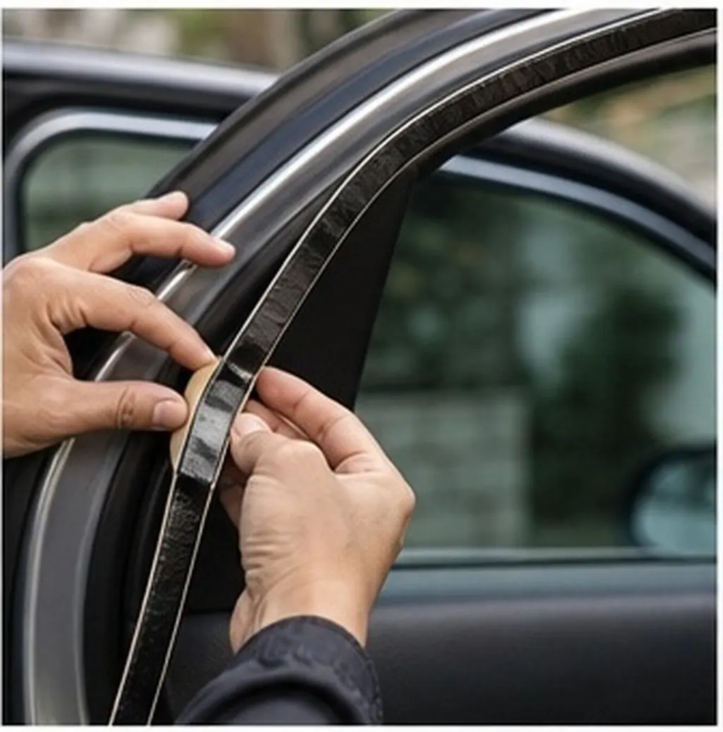 2Pcs Butyl Rubber Sealant Tape Pliable Sticky Tough Waterproof Butyl Sealant for Automotive Door Seals Soundproofing Window