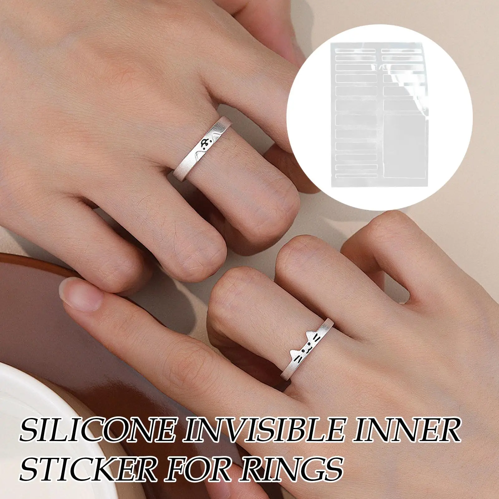 Transparent Ring Invisible Fixed Tightener Invisible Ring Size Adjuster 3 Sets Reusable Silicone Resizer Loose Rings For Jewelry