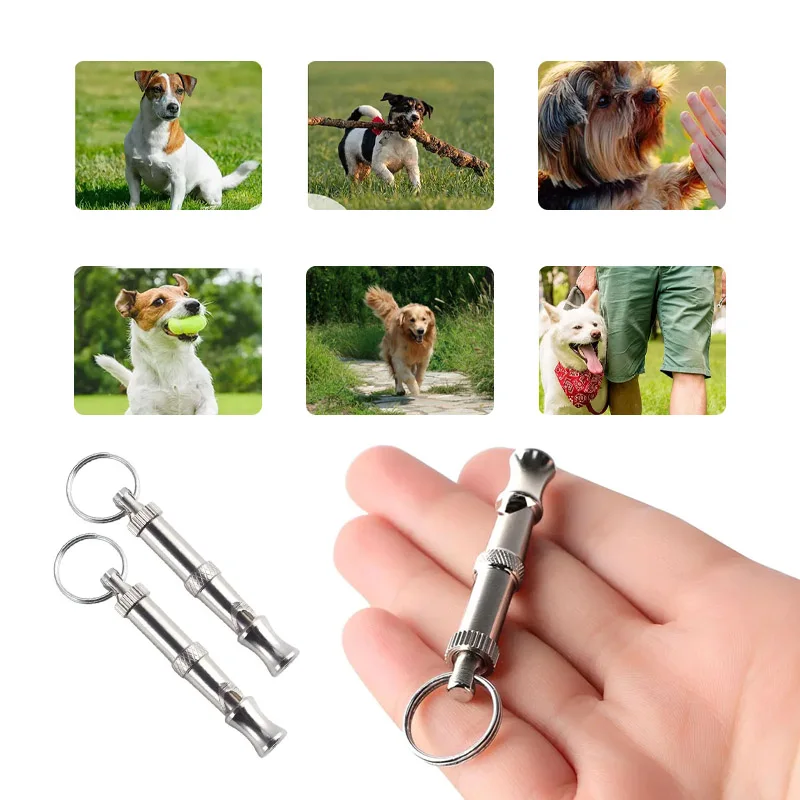 1/2 Stück Hundetrainingspfeife, abnehmbare Hundeflöte, Ultraschall-Hundetrainer, Hundeflöte, Hundepfeife, interaktives Spielzeug für Haustiere