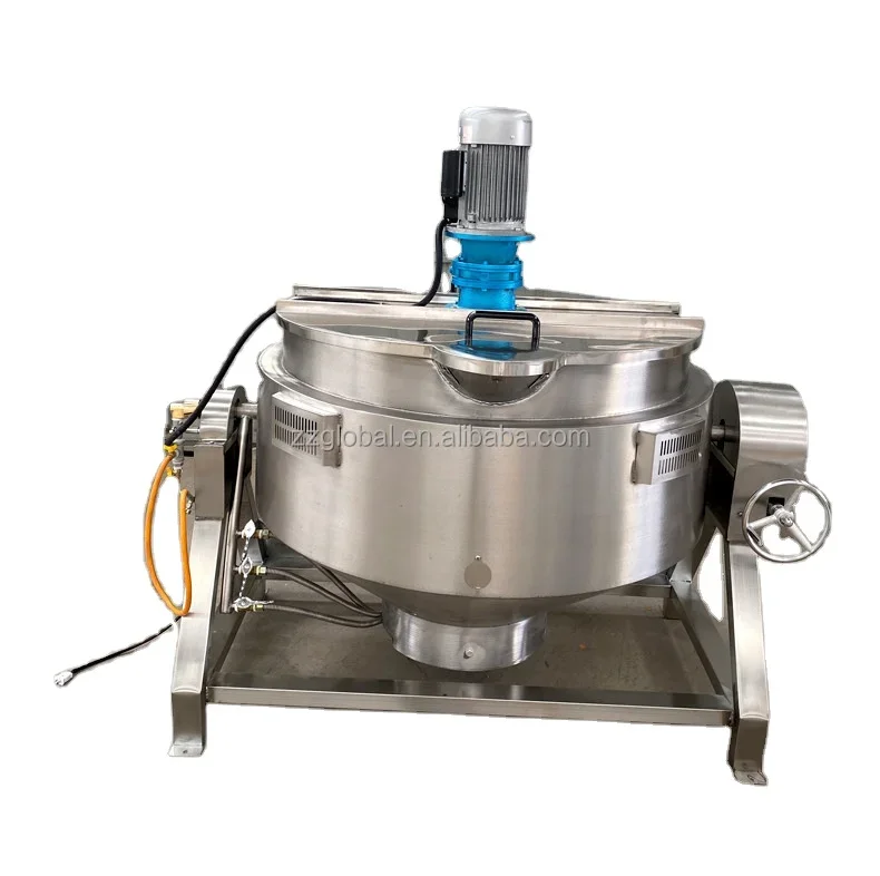 

Global hot sale automatic steam jacketed kettle 50 liter jacketed pot caudron 500 liter commercial cooking pots for soup