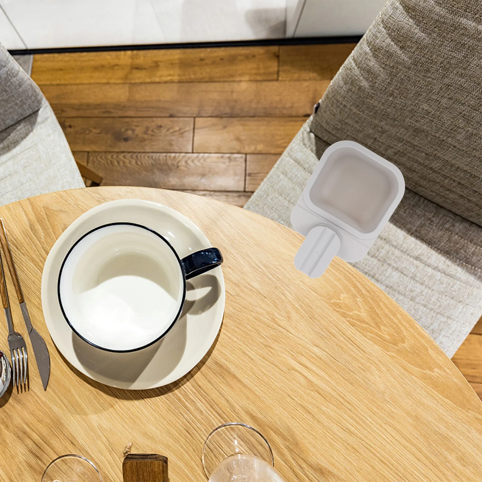 

1pc Rotatable Sundry Box Clipping Trash Can For Kitchen Bathroom Office Desk Storage Holder Table Garbage Bin