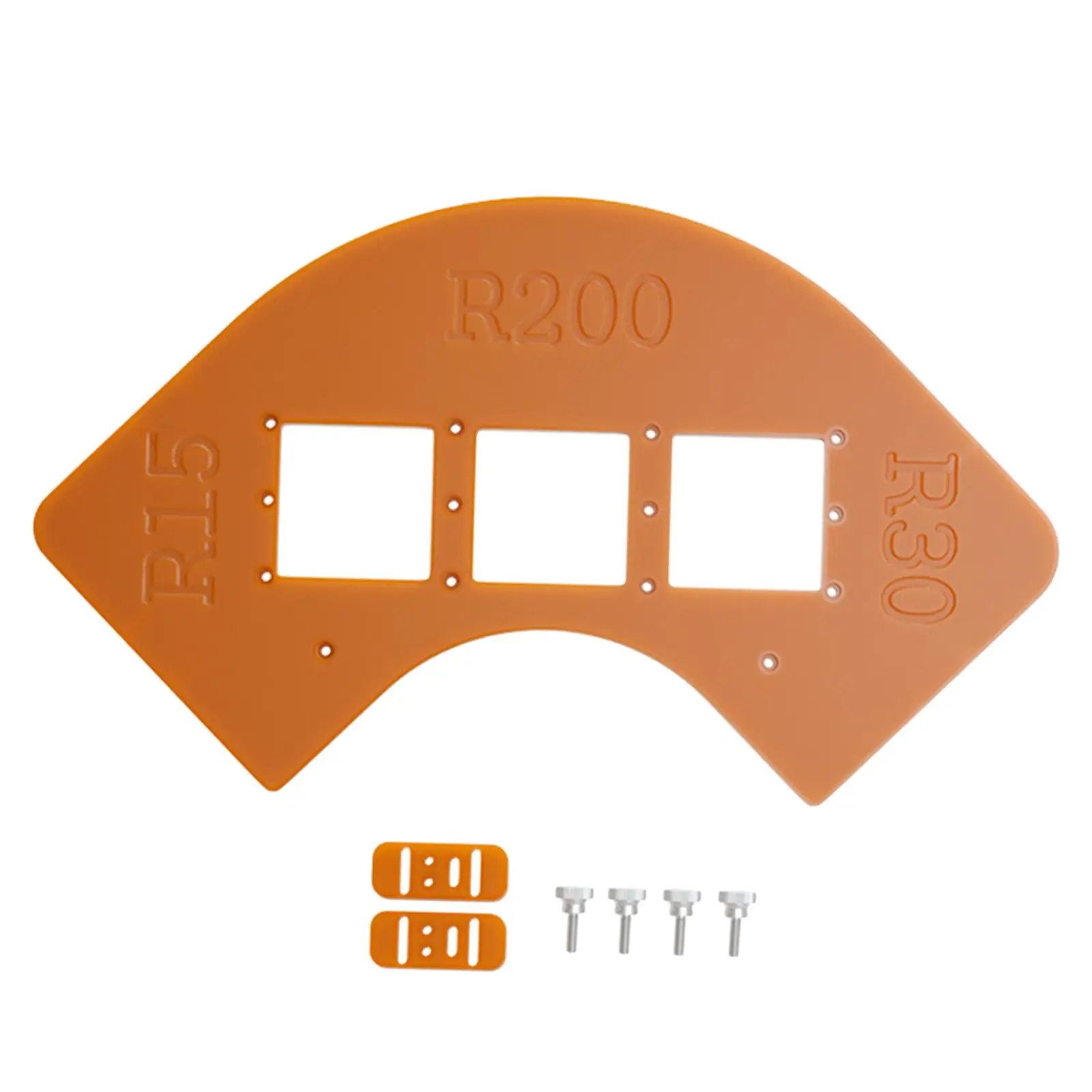 Woodworking Tool Radius Cutting Jig Cutting Template Positioning Template for Smooth Corner Versatile Round Corner Template