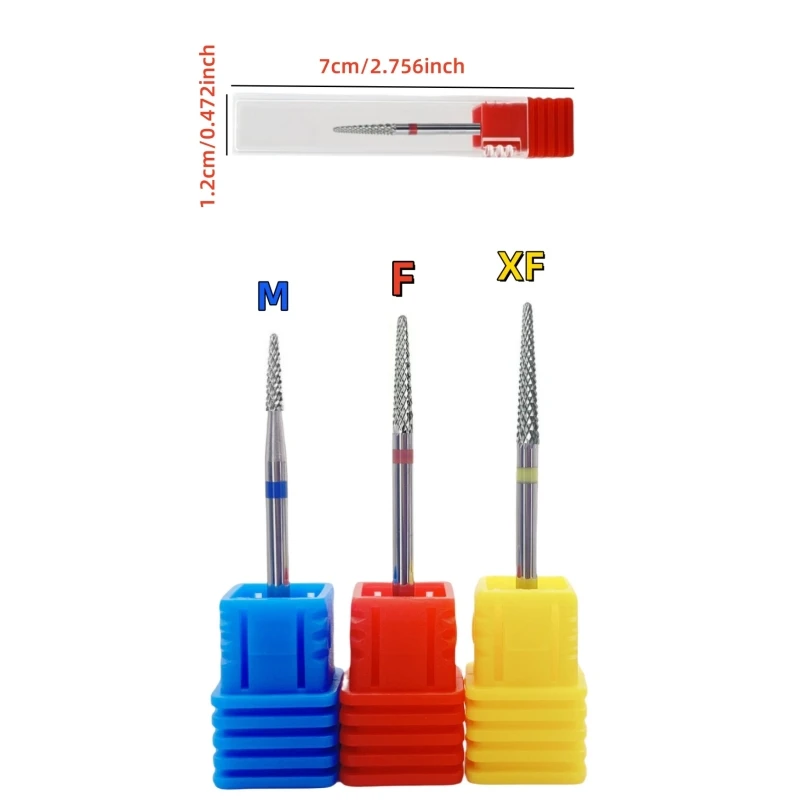 1 قطعة مظلة إهاب كربيد مسمار مثقاب الخشب 3/32 "الدوارة التنغستن الصلب لدغ قاطعة المطحنة ل مانيكير الأظافر اكسسوارات أداة #2