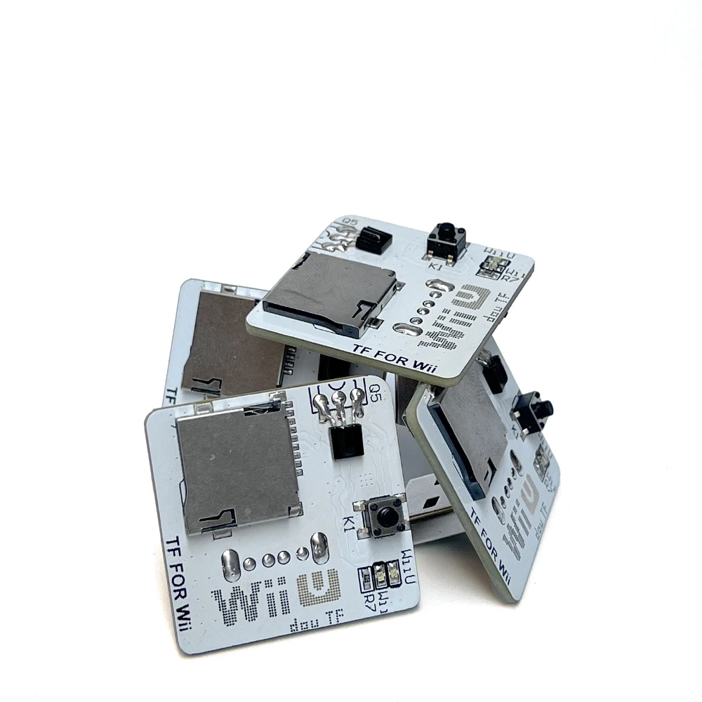 Wiiu/vWii コンソール Vis USB プラグイン用デュアル TF アダプターで