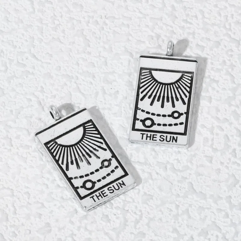 10pcs New Alloy Tarot Card Charms Lucky Symble Religious Fashion Pendants For Making DIY Findings Handmade Jewelry Accessories