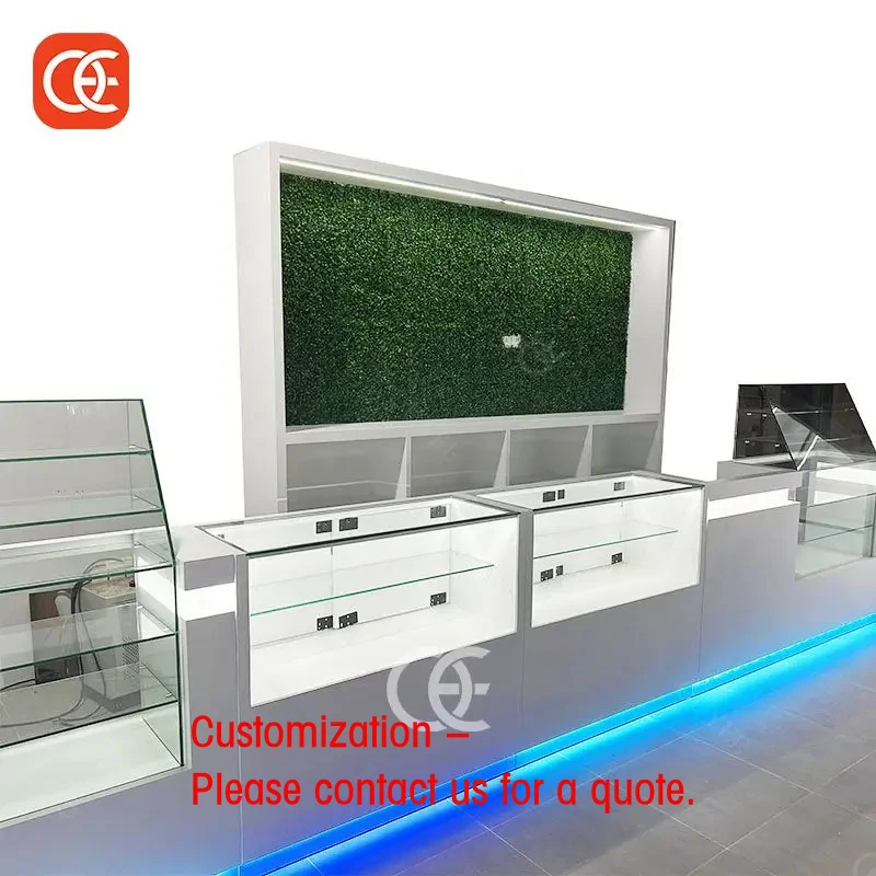 custom.Professional Boutique Design Service with Customized LED Lighting High Capacity Display Shelving
