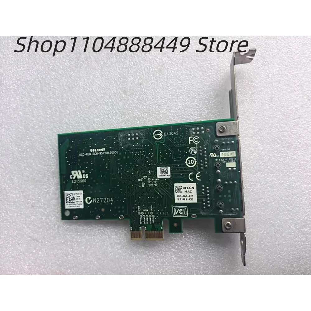 BCM5720A dual-port gigabit network card 0FCGN