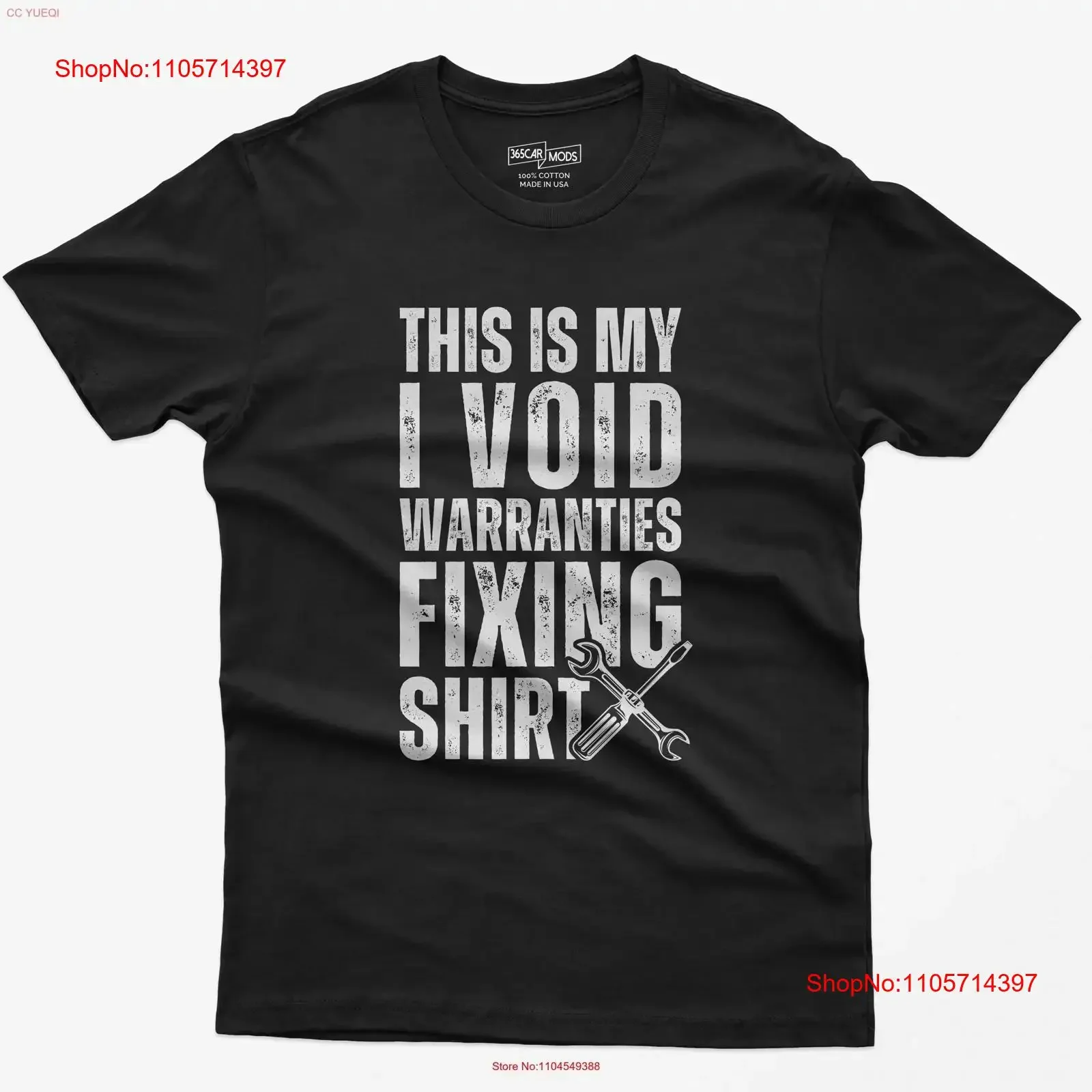 This Is My I Void Warranties Fixing T Shirt Husband s for Him Funny Men DIY Mechanic Handyman vintage Washed Versatile Stylish