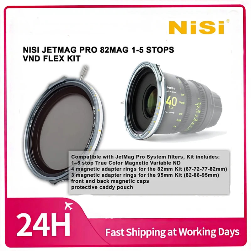 

NISI JETMAG PRO 82MAG 1-5 STOPS VND FLEX KIT TRUE COLOR VND AND MAGNETIC RINGS TRUE COLOR FILTER