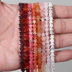 Natural Stone Beads Lovely Star-Shaped Agates Imperial stone Beads For Jewelry Making DIY Handmade Necklace Bracelet Crafts 6mm