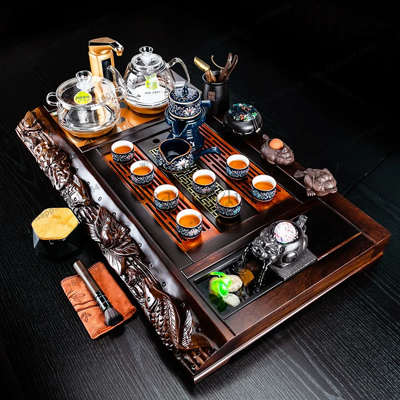 8Big Long Tea Tray Rectangle Serving Accessories Drainage Drip Valet Tea Tray Decorative Vintage Kitchen Bandejas Home Products