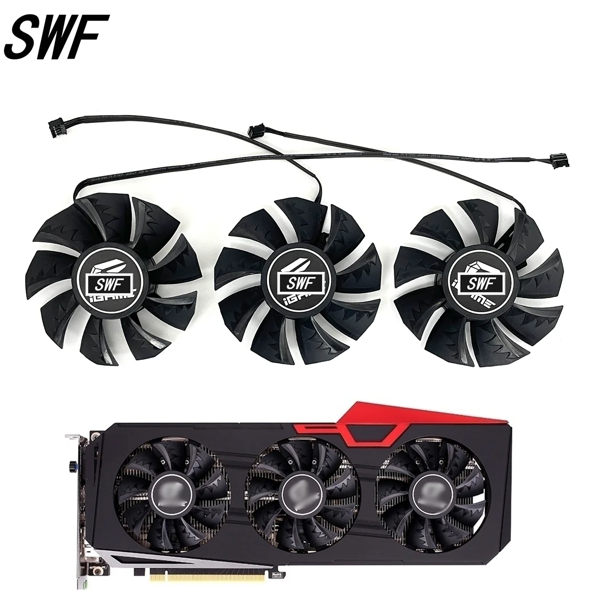 

New 75mm 4p Gpu Cooling Fan For Colorful iGame GeForce RTX 2060 Super RTX 2070 Super Ultra OC V2 V3 Graphics Card Cooler Fan