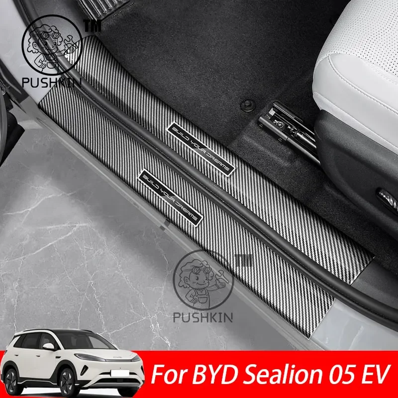 For BYD Sealion 05 EV 2026 2027 2025 Car Door Sill Guards Protector Threshold Trim Cover Sticker Accessories