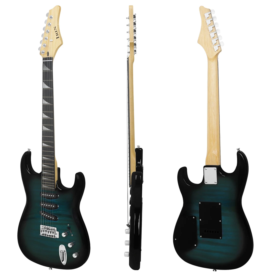 IRIN ST-820 Electric Guitar 6 String 39 Inch 24 Frets Basswood / Maple Body Electric Guitar Guitarra with Guitar Parts