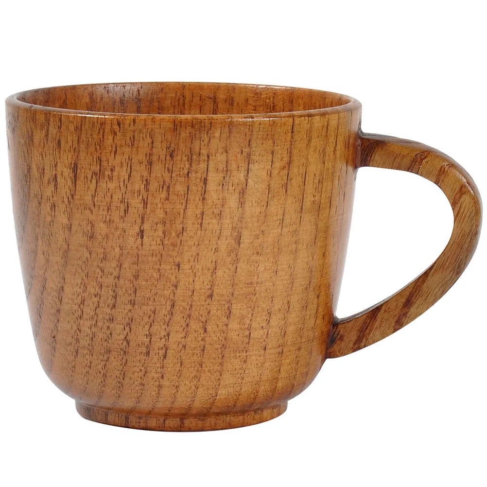

Wooden Coffee Cup Tea Mug Juice Drink Water Glass Smooth Edge Home Office Restaurant Use Espresso Beverages