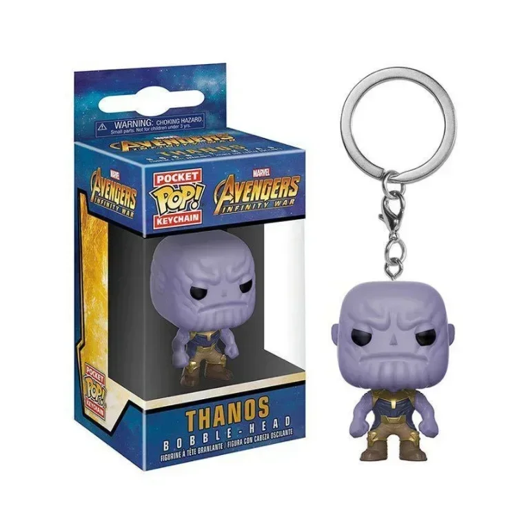 FUNKO Pop Marvel vengadores Infinity War IRON MAN IRON Spider THANOS Hulkbuster bolsillo Pop llavero Bobble Head figuras de vinilo Juguetes