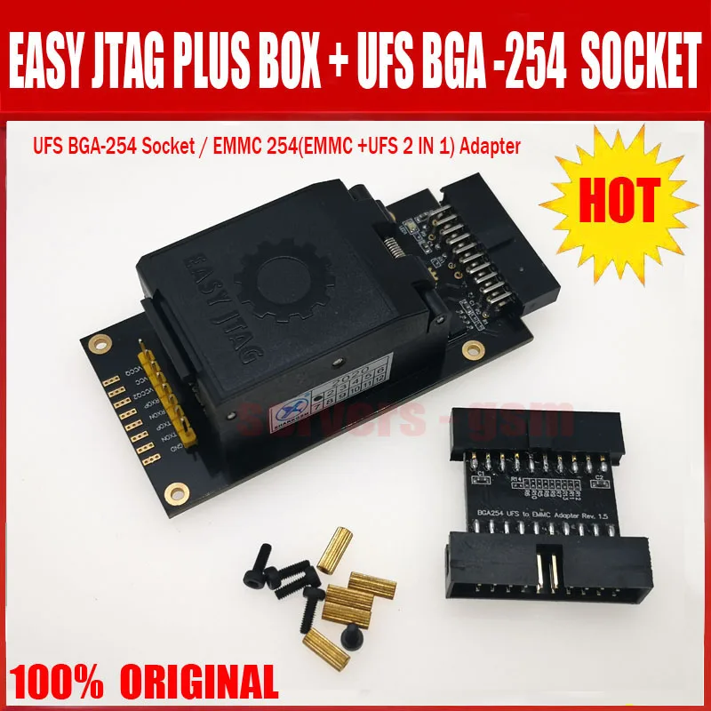 New version Easy Jtag plus box Easy-Jtag plus box + EASY JTAG UFS BGA-254 socket/ / EMMC 254 Adapter