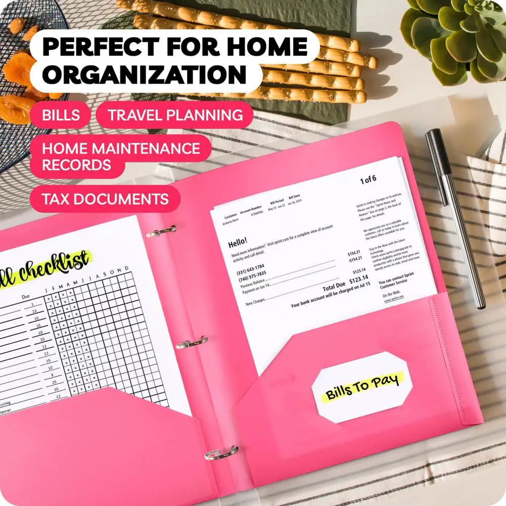 8Pcs Multicolor Plastic Folders Organize And Store Documents Versatile Folders Compact File Storage Solutions Document Holders