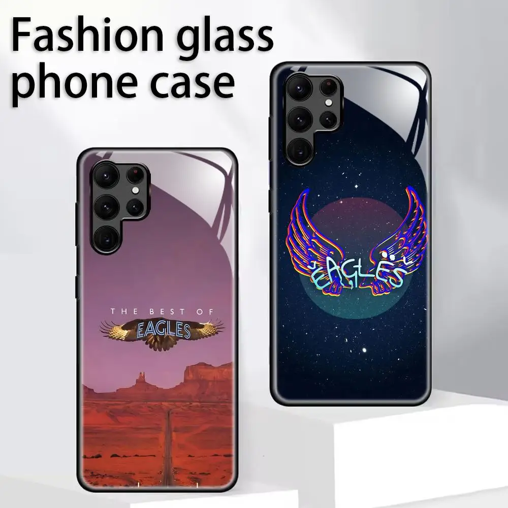 Eagles band Phone Case For Samsung S26 S25 S24 S23 S22 S21 Plus Ultra FE Glass soft Case