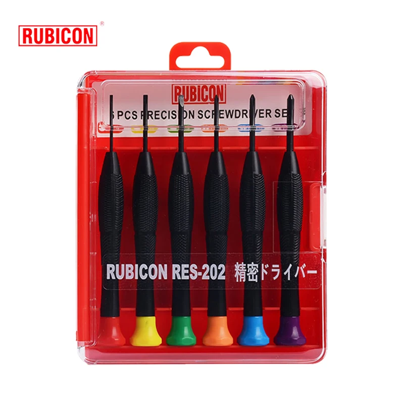 RUBICON Mini Screwdrivers Set Precision Repair Tool Bit Kits Slotted And Phillips Screwdriver Watch Repair Tools RES-202