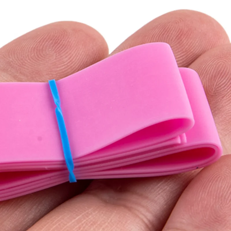 Torniquete desechable precortado de 10 piezas, torniquete de goma médica elástica rosa, suministros para botiquín de primeros auxilios para emergencias, hogar y exteriores