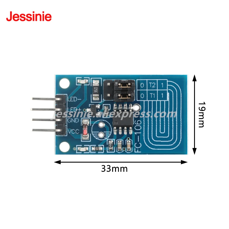 10pcs/1pc Capacitive Touch Dimming Module LED Light Touch Switch Brightness Adjustment Stepless PWM Dimming Control Board Module