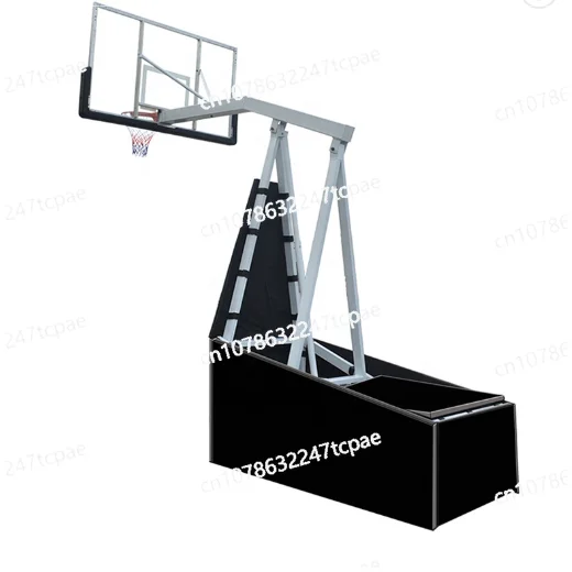 basketball hoop in ground outdoor fitness equipment adjustable basketball system