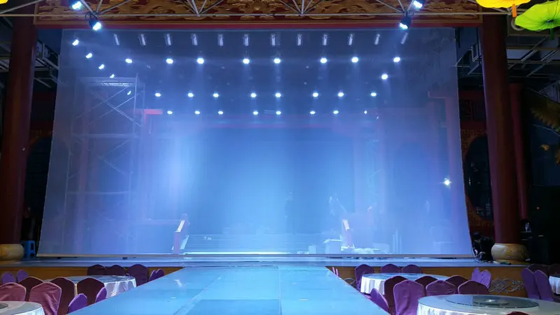 1M Fast Tubular Motor Ultra Wide Door Width Electric Curtain Electric Holographic Gray Projection Screen Lifting Scroll Screen