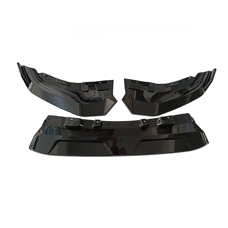 Front Bumper Spoiler Lip LCI Glossy Black Car Body Kit Lower Guard Board Lippe Splitter Blade Plate For BMW G07 X7 M Sport 2023