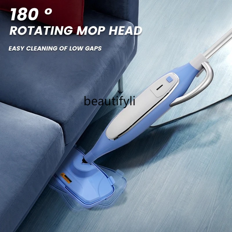 ممسحة بخارية منزلية لتنظيف درجة الحرارة العالية، ماكينة تنظيف الأرضيات الكهربائية المحمولة