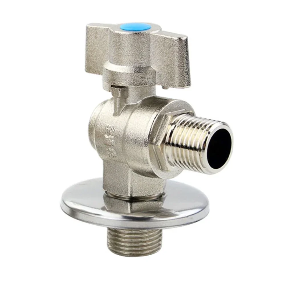 All Copper Large Flow Ball Valve 15mm Full Diameter Right Angle Ball Core Triangle Ball Valve Water Heater Special Switch