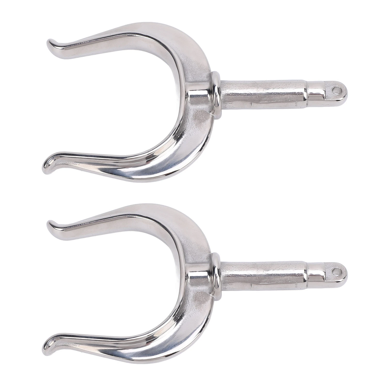 2PCS Boat Row Lock Heavy Duty Universal Fit 1/2in Shaft 316 Stainless Steel Oarlock for Marine Water Raft Kayak