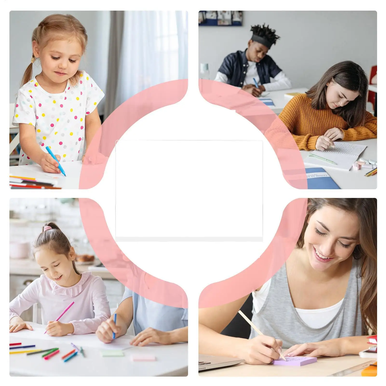 لوحة رسائل Led سبورة بيضاء من الأكريليك الشفاف مع أقلام 12 لونًا وحامل قابل للطي لوحة إضاءة LED للمسح الجاف للشباب #1