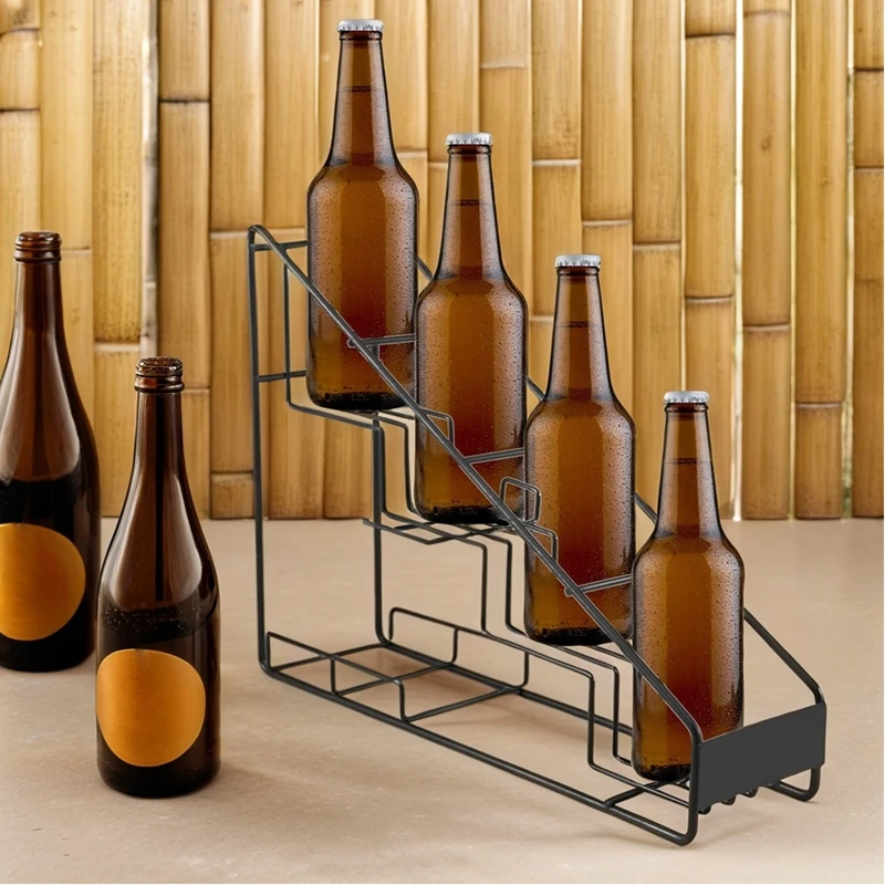 4 Bottle Wire Diplay Rack/Monin Syrup Rack Coffee Storage Rack Multifunction Milk Tea Cup Rack Display