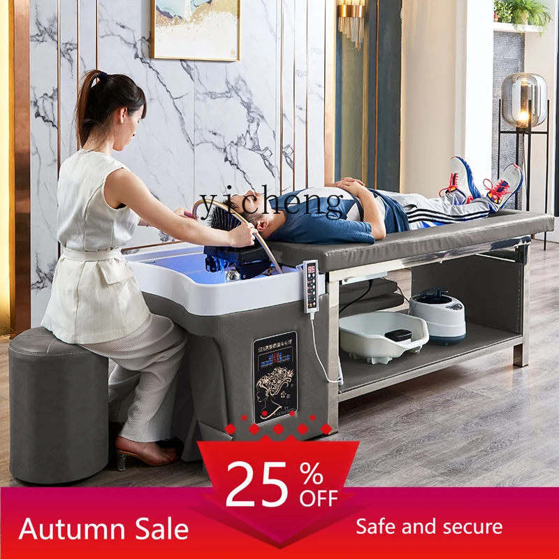 

zz head therapy, moxibustion shampoo bed, whole body moxibustion, traditional Chinese medicine water circulation