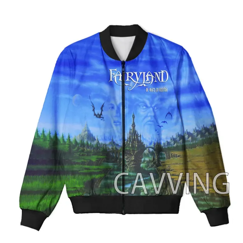 CAVVING 3D Printed  Fairyland Band  Zipper Bomber Jackets Men Overcoat Mens Coat Zip Up Jackets for Women/Men