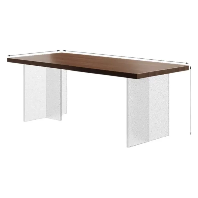 

Medieval solid wood acrylic suspended desk, dining table