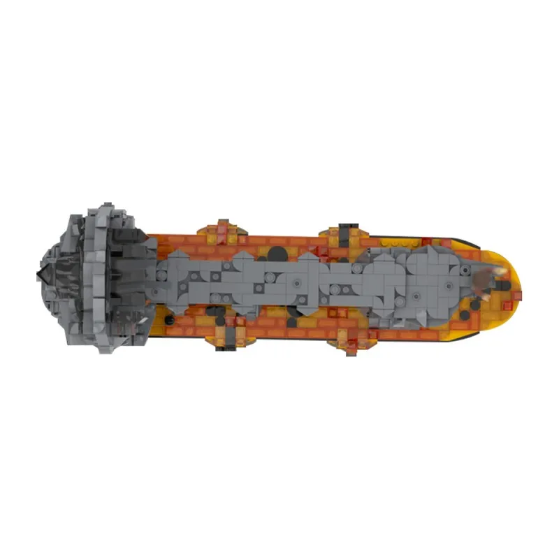 Gobricks MOC The Fires of Mount Doom Building Blocks Model Rings movie scene Architecture Bricks diy Assembled Toy Children Gift
