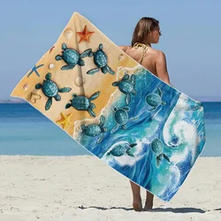 Travel Outdoor Sun Protection Fashion Personality Cape Does Not Lose Hair Does Not Fade Beach Towel Men's and Women's Bath Towel