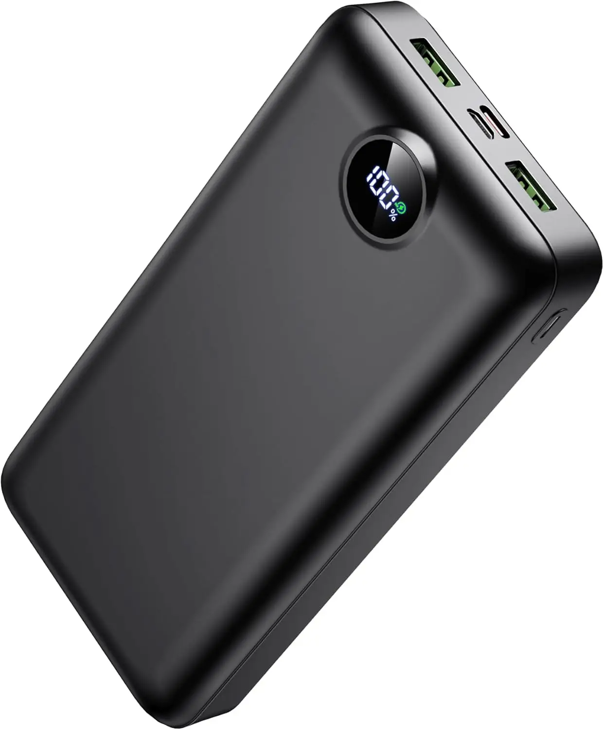 50000mAh Portable Charger with 22.5W Fast Charging, USB-C, Digital Display, 3 Outputs & 2 Inputs for iPhone Samsung Black