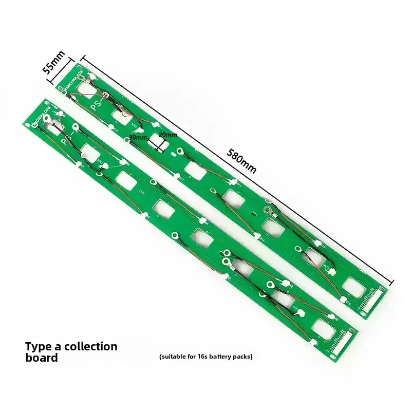 16S BMS PCB Circuit Board, JK Battery Management Board, Printed Electronic Component PCB for Battery Pack Assembly