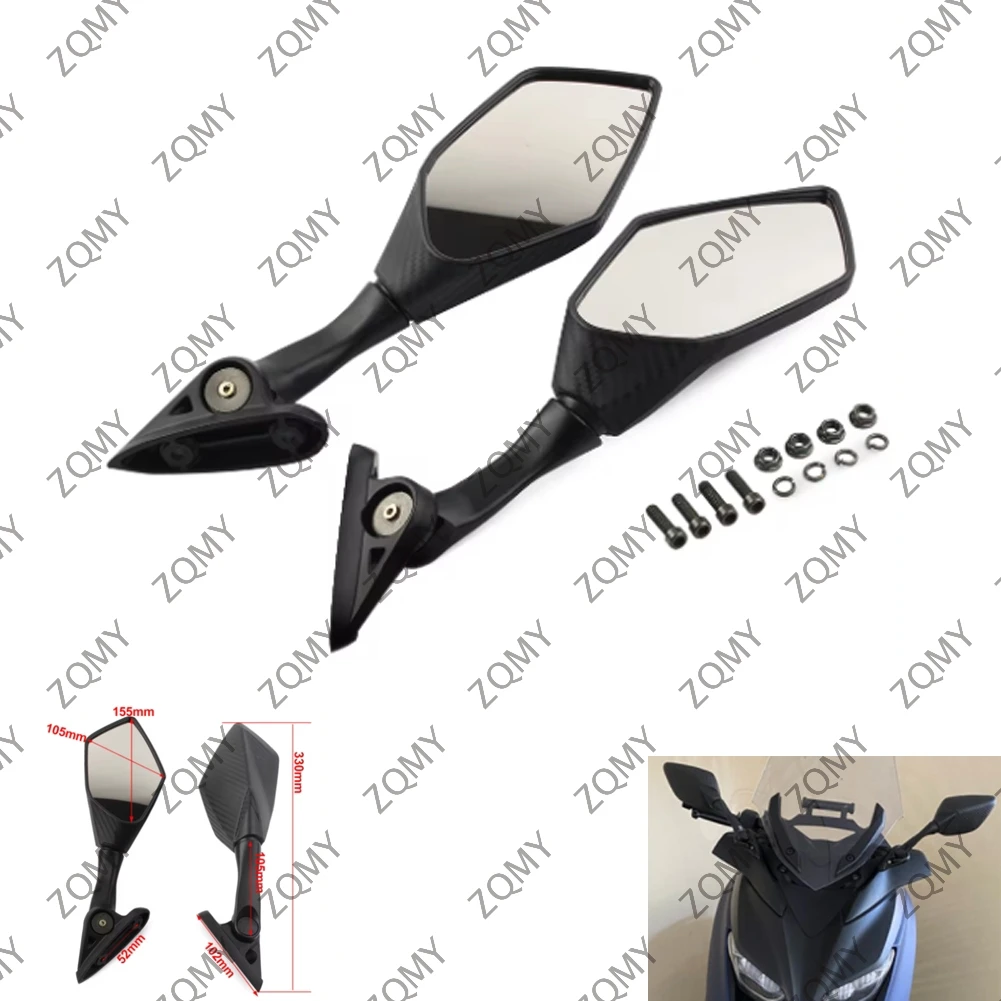 Motorbike Foldable Side Rearview Mirrors For Yamaha YZF R3 R25 2015 2016 2017