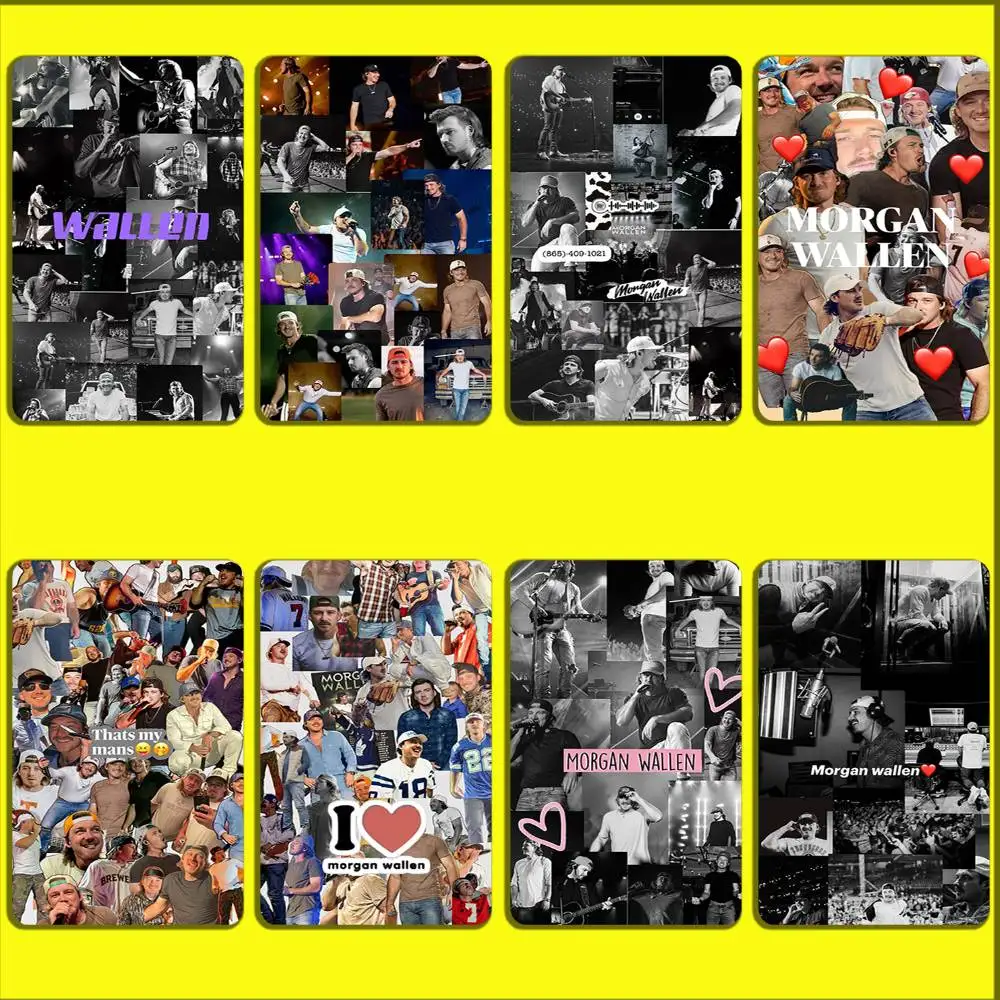 

Singer M-Morgan Wallen Card Stickers For Debit Bank Credit Cards Metro Bus Pass Sticker Decoration Cover Skin