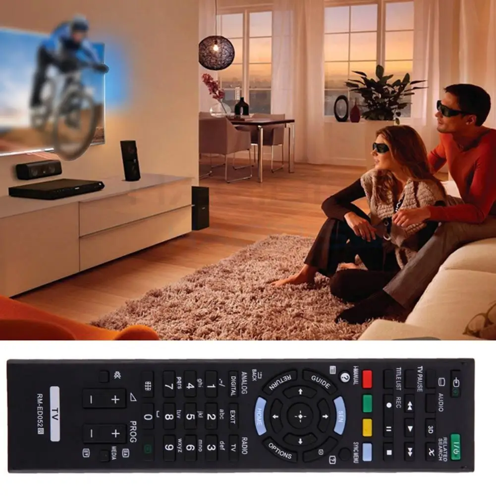 

Practical Remote Control English Version Compatible Plastic Fast Response Remote Control Professional TV Remote Switch Accessory